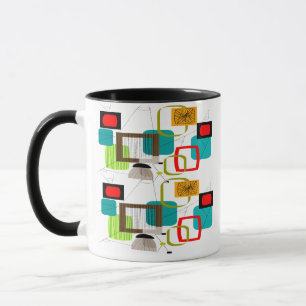 Taza Diseño abstracto de inspiración atómica