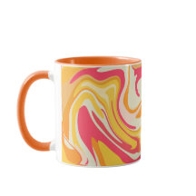 Diseño abstracto de remolino en tonos cálidos