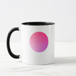 Taza Diseño abstracto de viñeta circular con gradiente