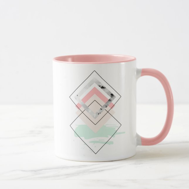 Taza Diseño abstracto geométrico (Derecha)