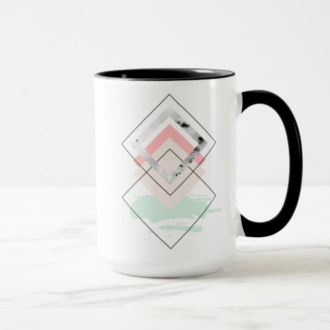 Taza Diseño abstracto geométrico (Derecha)