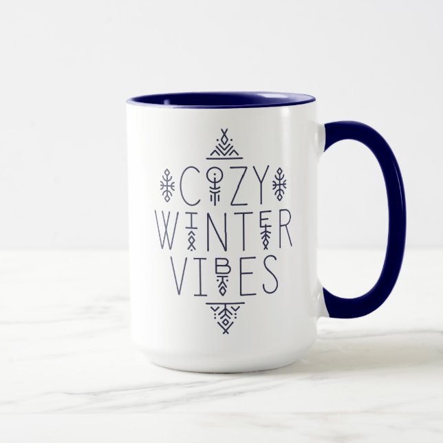 Taza Diseño acogedor de vibraciones de invierno (Derecha)