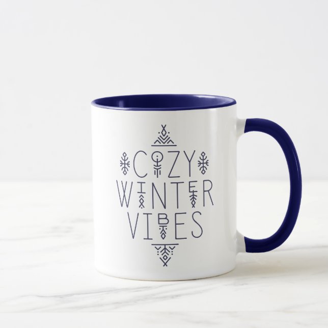 Taza Diseño acogedor de vibraciones de invierno (Derecha)