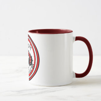 Taza Diseño adornado de la espada blanco/rojo/negro