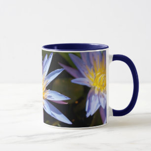 Taza Diseño Botánico Floral de Nenúfar Tropical