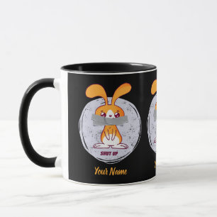 Taza Diseño cómico sarcástico y gracioso en conejo