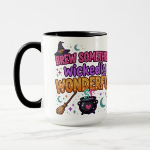 Taza Diseño Cute Glitter de Halloween