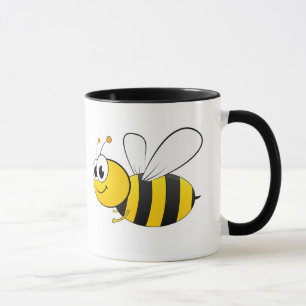 Taza Diseño de abejas feliz