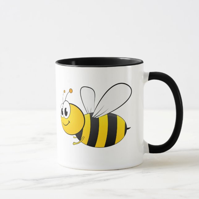 Taza Diseño de abejas feliz (Derecha)