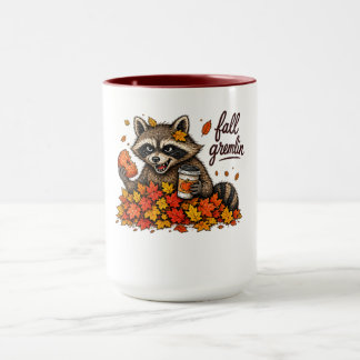 Taza Diseño de Acción de Gracias del Gremlin Mapache de