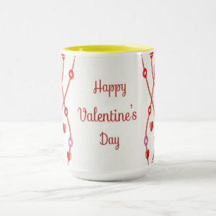 Taza Diseño de acuarela del día de San Valentín-23223