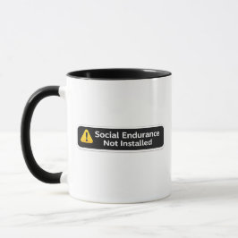 Taza Diseño de advertencia de resistencia social no ins