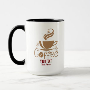Taza Diseño de amante del café – Gráfica minimalista de