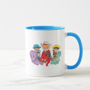 Taza Diseño de amigos de Dino Ranch