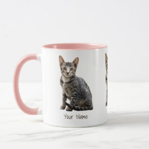 Taza Diseño de animales Tomcat Mascota Retrato Vintage