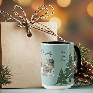 Taza Diseño de árbol de Navidad sensacional fotográfico