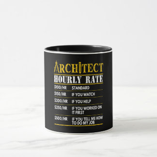 Taza Diseño de arquitectura por hora divertida de Achit