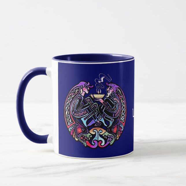 Taza Diseño de arte celta (Izquierda)