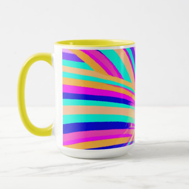 Taza Diseño de arte de patrones único (Izquierda)