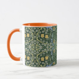 Taza Diseño de arte floral William Morris