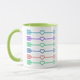 Taza Diseño de Arte Moderno Corazones