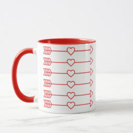 Taza Diseño de Arte Moderno Corazones