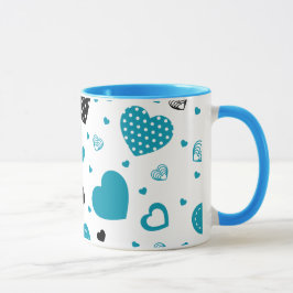 Taza Diseño de arte moderno Hearts