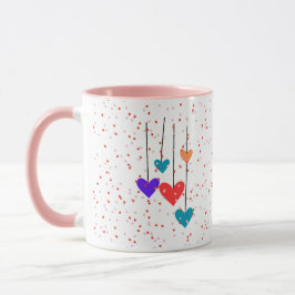 Taza Diseño de arte moderno Hearts