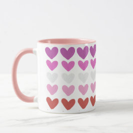 Taza Diseño de arte moderno Hearts