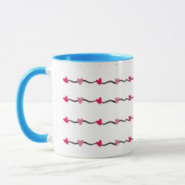 Taza Diseño de arte moderno Hearts