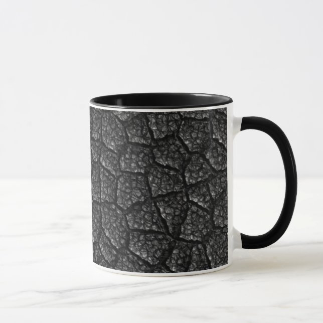 Taza Diseño de asfalto negro (Derecha)