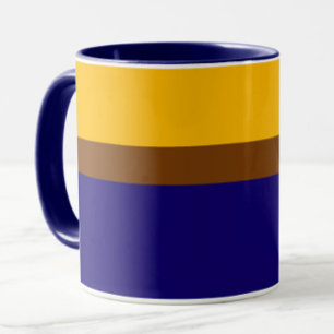Taza Diseño de bloque de color amarillo de la plancha a