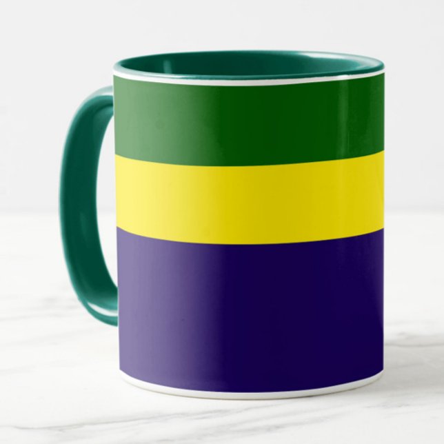 Taza Diseño de bloques de color azul verde (Subido por el creador)