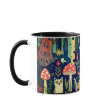 diseño de bosque psicodélico