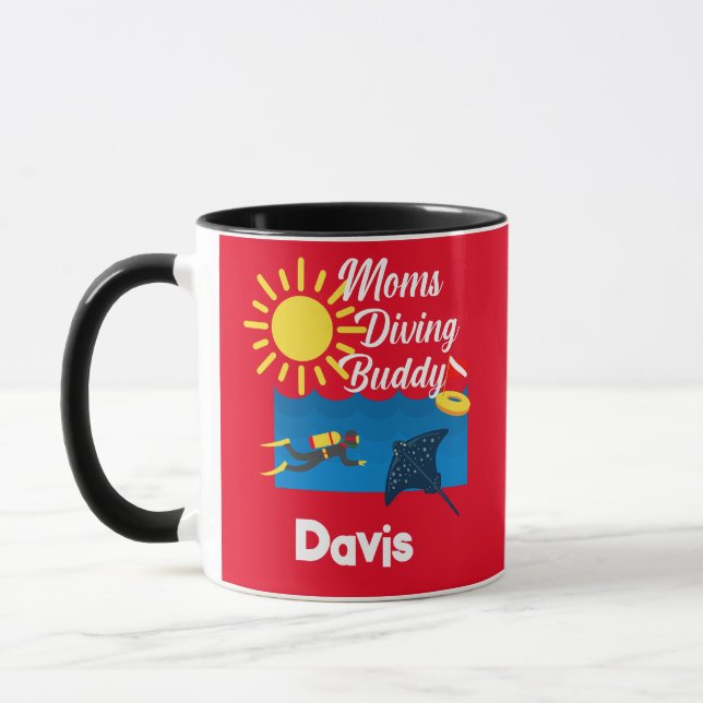 Taza Diseño de Buda de Buceo para Madres - Mug Combo (Izquierda)