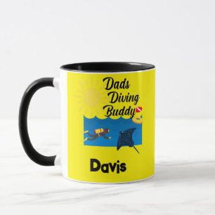 Taza Diseño de Buque de Buceo de Dads - Mug Combo