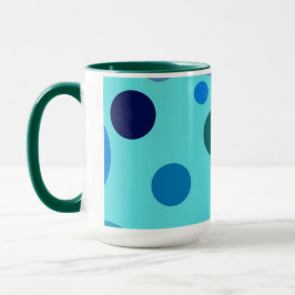 Taza Diseño de burbuja linda con inicial de nombre pers