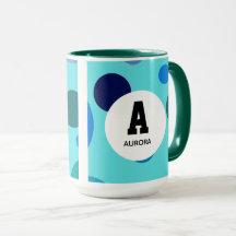 Diseño de burbuja linda con inicial de nombre pers