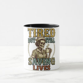 Taza diseño de camiseta vintage angustiado