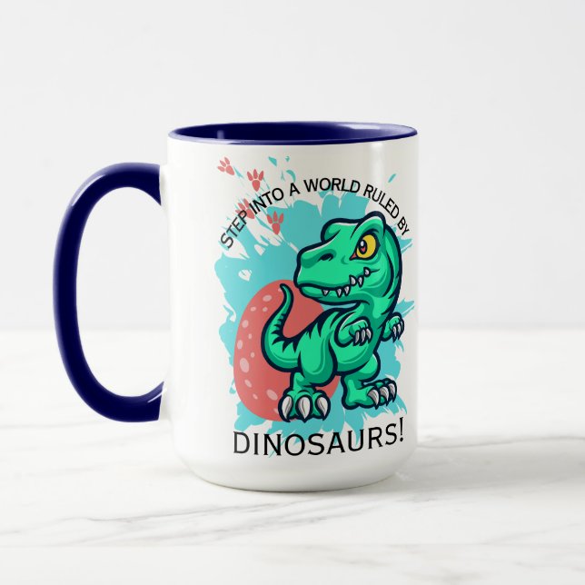 TAZA DISEÑO DE CITA DE DINOSAUR (Izquierda)