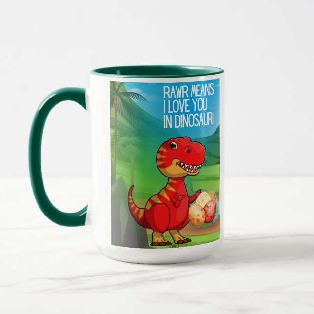 TAZA DISEÑO DE CITA DE DINOSAUR (Izquierda)