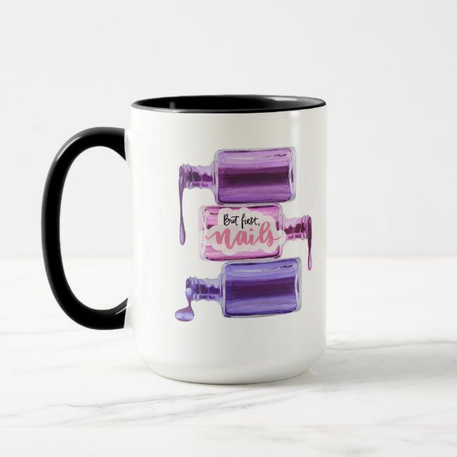 TAZA DISEÑO DE CITA DE NAILS (Izquierda)