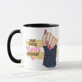 TAZA DISEÑO DE CITA DE NAILS