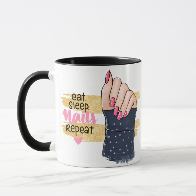 TAZA DISEÑO DE CITA DE NAILS (Izquierda)