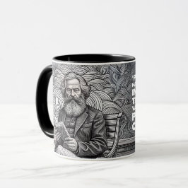 Taza Diseño de citas Karl Marx - ¡Sea el cambio!