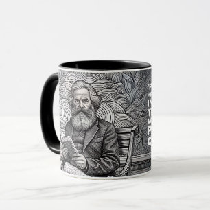 Taza Diseño de citas Karl Marx - ¡Sea el cambio!