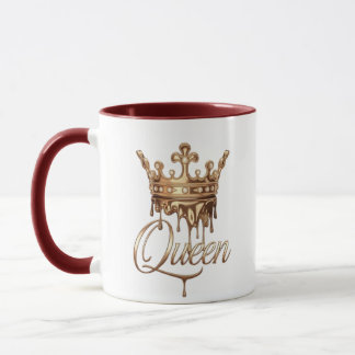 Taza Diseño de Corona de Reina Elegante Princesa Real