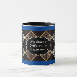 Taza Diseño de Diamantes Impresión Leopardo
