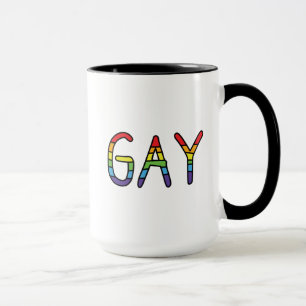 Taza Diseño de Doodle Gay