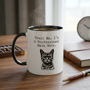 Taza Diseño de Educador Divertido Experto en Matemática